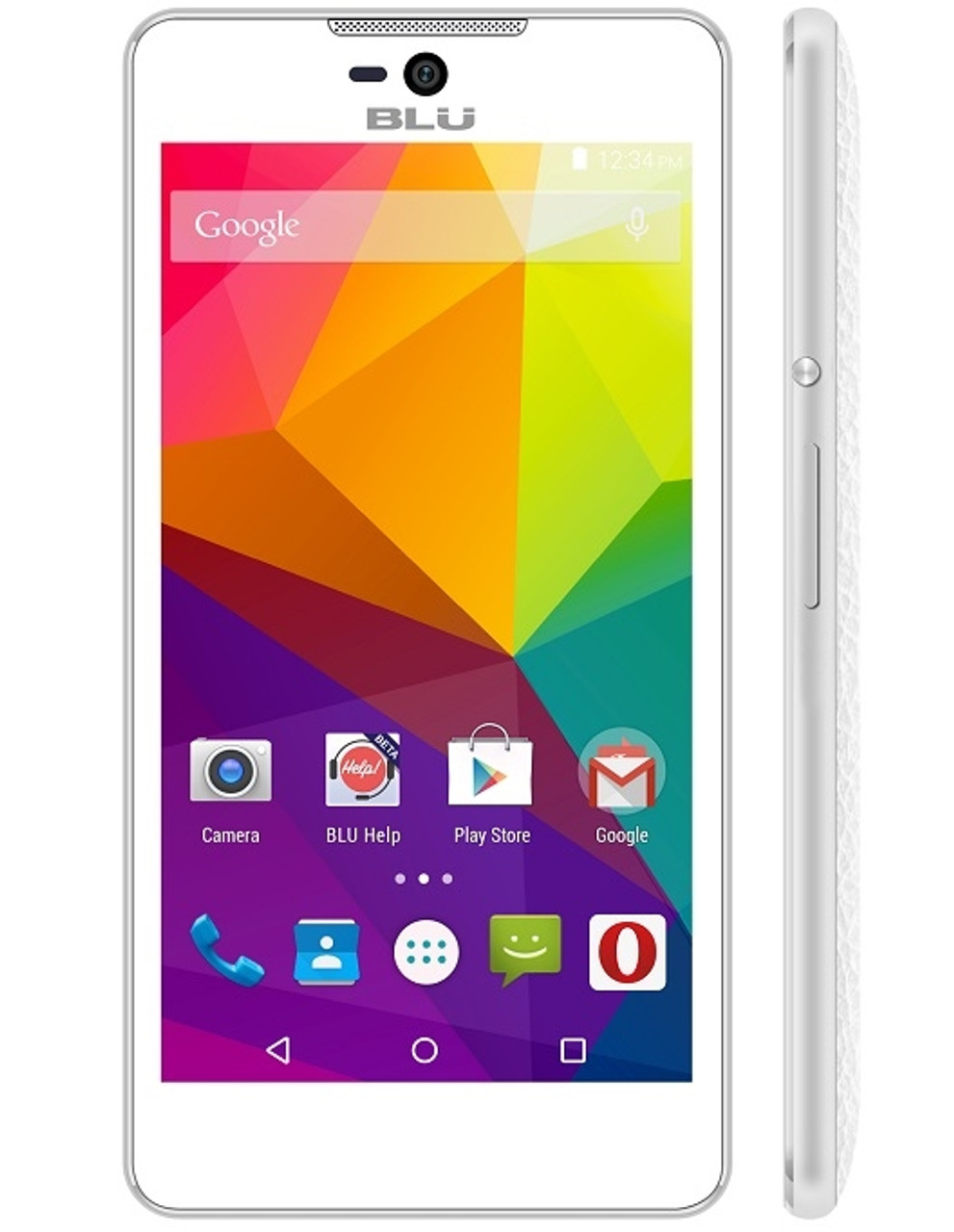 BRAND NEW BLU STUDIO C 5+5 D890u WHITE 4G 850/1700/1900