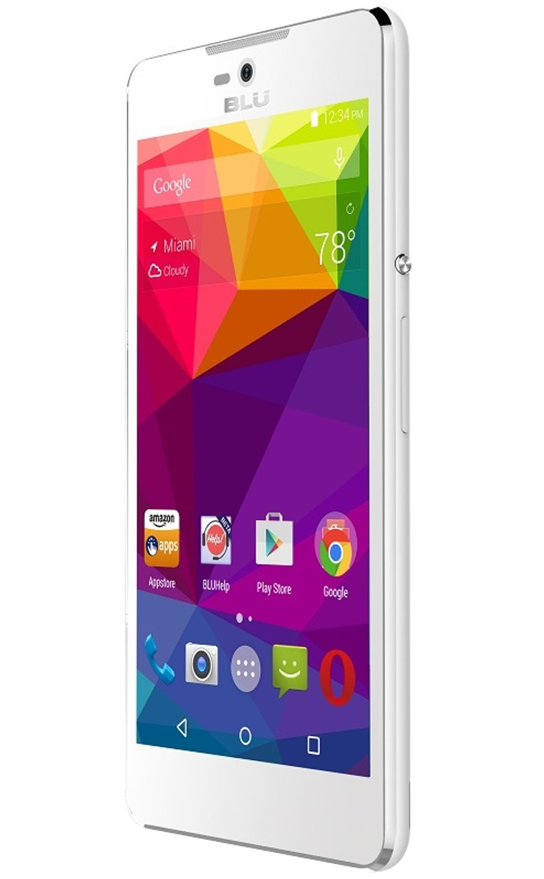 BRAND NEW BLU STUDIO C 5+5 D890u WHITE 4G 850/1700/1900