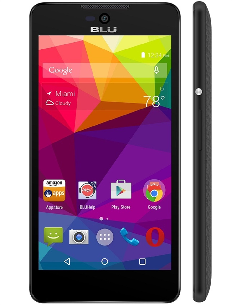 BRAND NEW BLU STUDIO C 5+5 LTE S0050UU BLACK 4G LTE