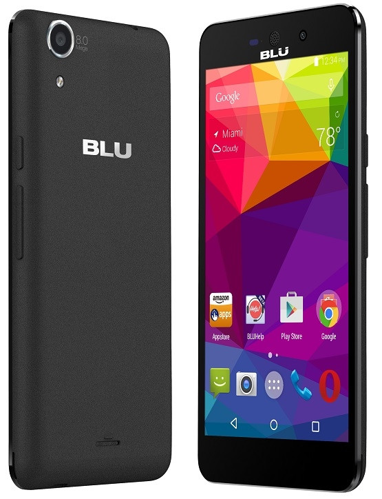 BRAND NEW BLU STUDIO C SUPER-CAMERA D870u BLACK 4G 850/1700/1900