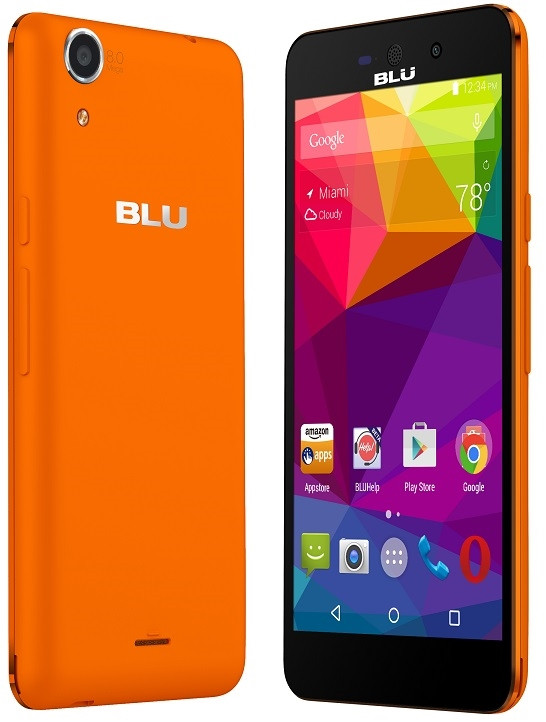 BRAND NEW BLU STUDIO C SUPER-CAMERA D870u ORANGE 4G 850/1700/1900