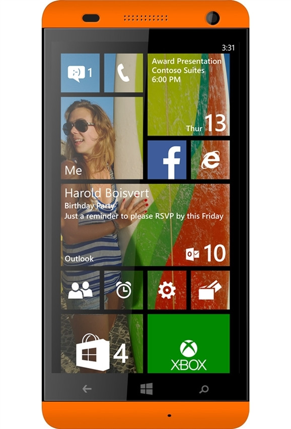 BRAND NEW BLU WIN HD 5" W510u ORANGE