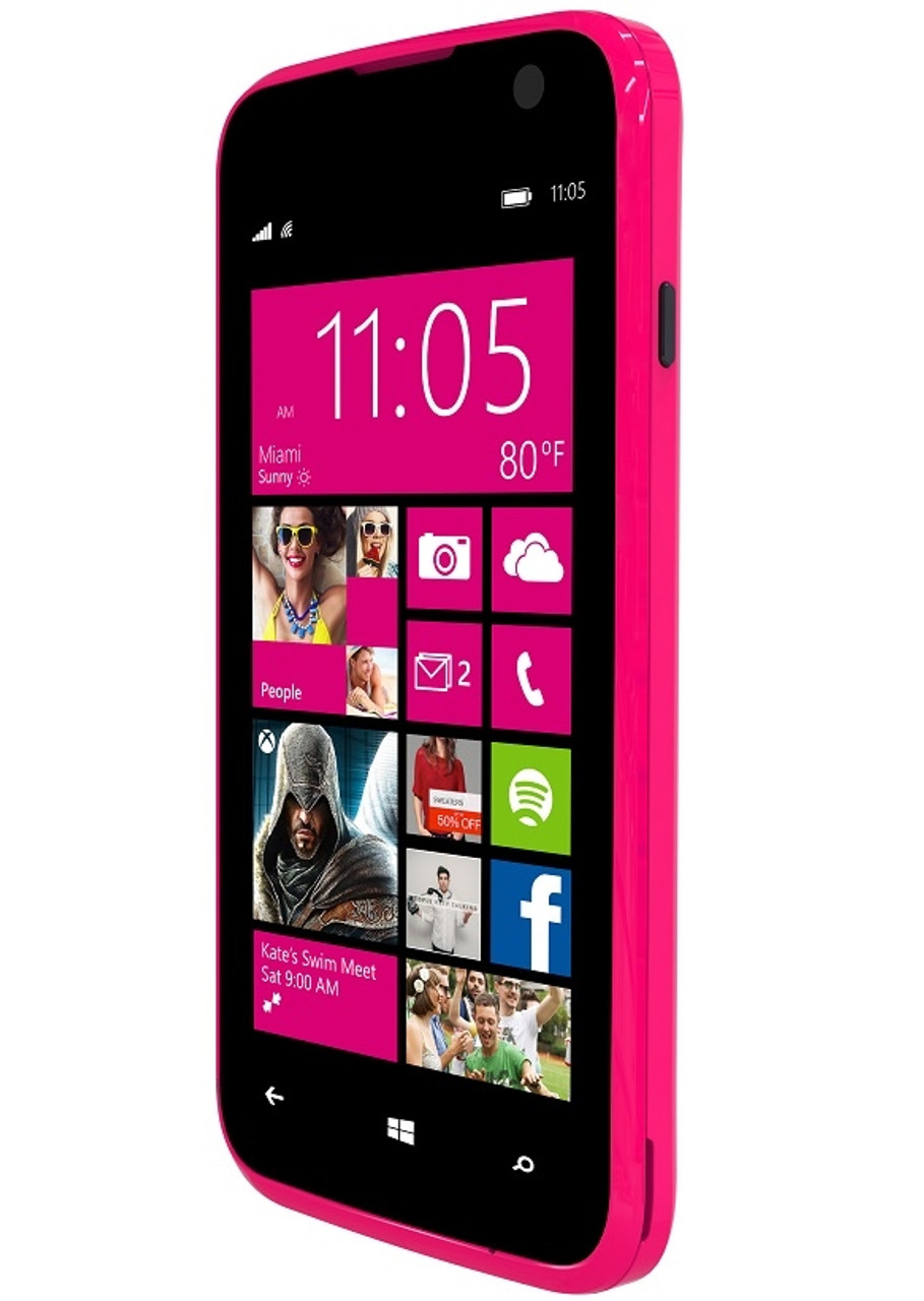 BRAND NEW BLU WIN JR 4.0 W410u PINK 4G WINDOWS PHONE