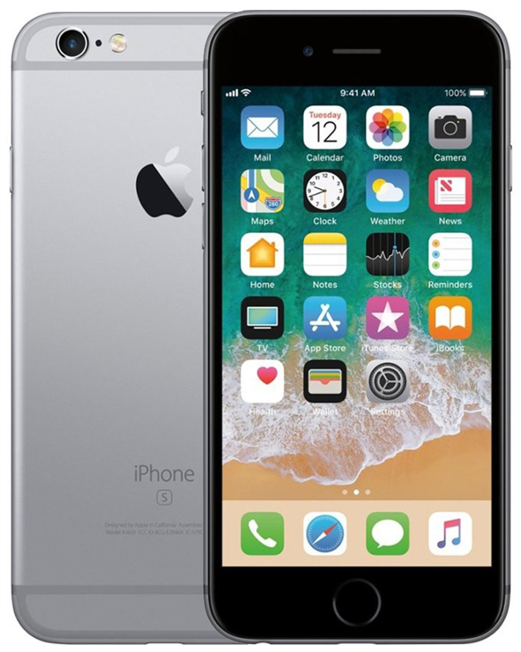 APPLE IPHONE 6S SPACE GRAY 16GB 4G LTE GSM UNLOCKED FACTORY REFURBISHED