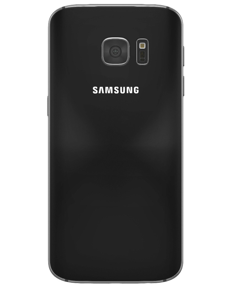 Wholesale Samsung Galaxy S7 black 32GB GSM unlocked A stock bulk smartphone back view