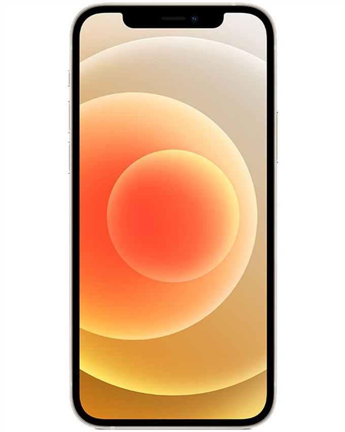 Wholesale Apple iPhone 12 Mini white 256GB unlocked B grade bulk smartphone front view