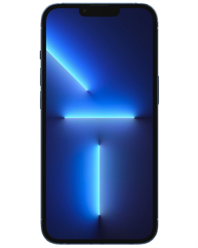 Wholesale Apple iPhone 13 Pro blue 512GB unlocked B grade bulk smartphone front view