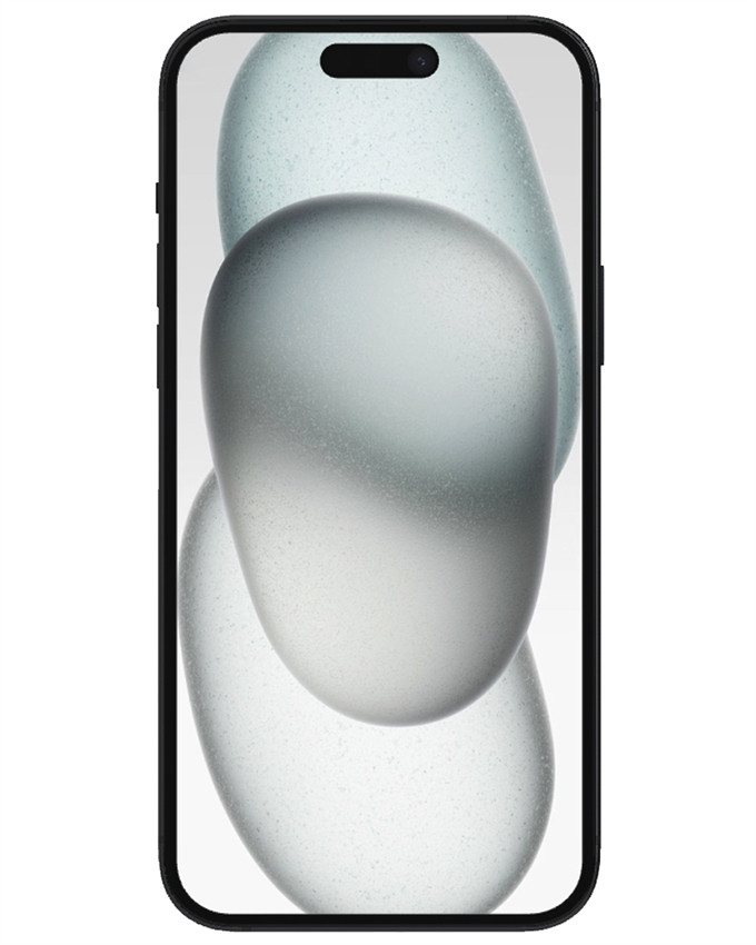 Wholesale Apple iPhone 15 Plus black 128GB unlocked a stock bulk smartphone front view