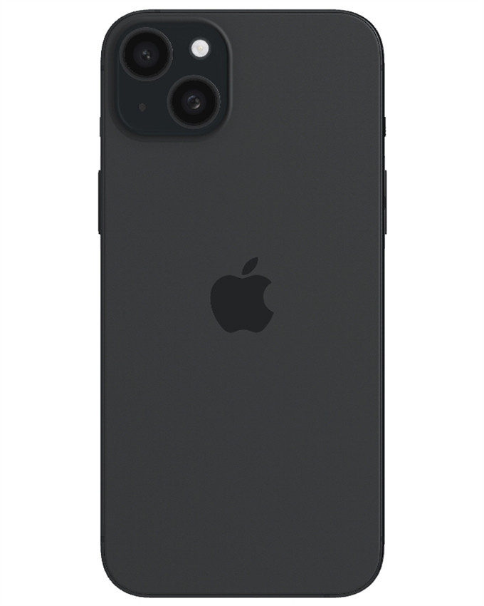Wholesale Apple iPhone 15 Plus black 128GB unlocked a stock bulk smartphone back view
