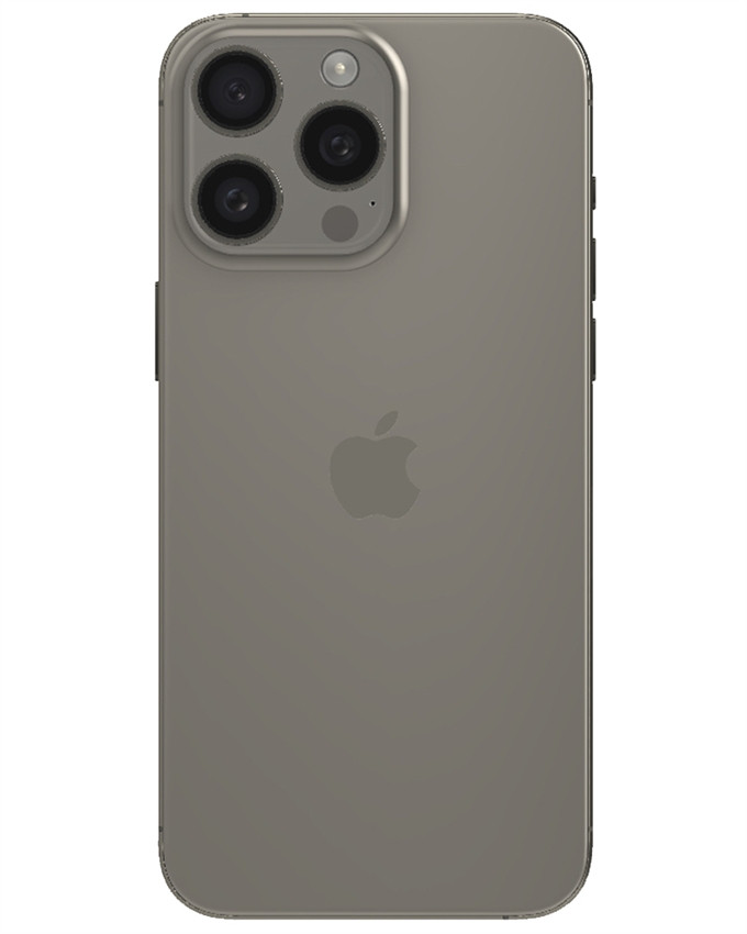 Wholesale Apple iPhone 15 Pro Max natural titanium 256GB unlocked camera view or back view A grade bulk smartphone