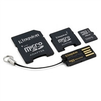 buy KINGSTON MOBILITY KIT 16 GB MICROSDHC FLASH MEMORY CARD SD MINISD ADAPTERS & USB READER WHOLESALE RETAIL PACKAGE by - Discontinued