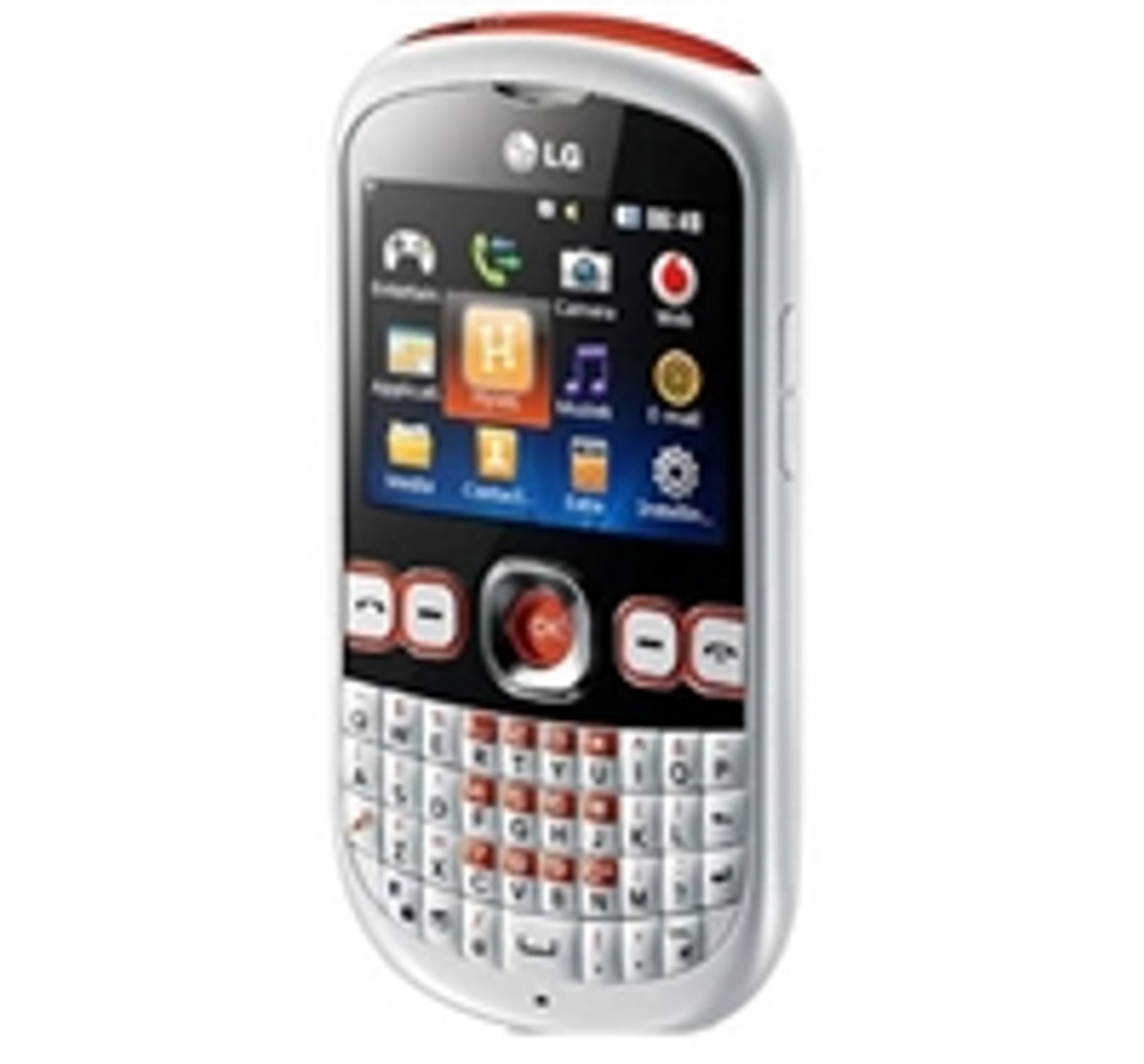 buy LG C300 TOWN WHITE / ORANGE QWERTY KEYBOARD GSM UNLOCKED WHOLESALE CELL PHONES by - Discontinued