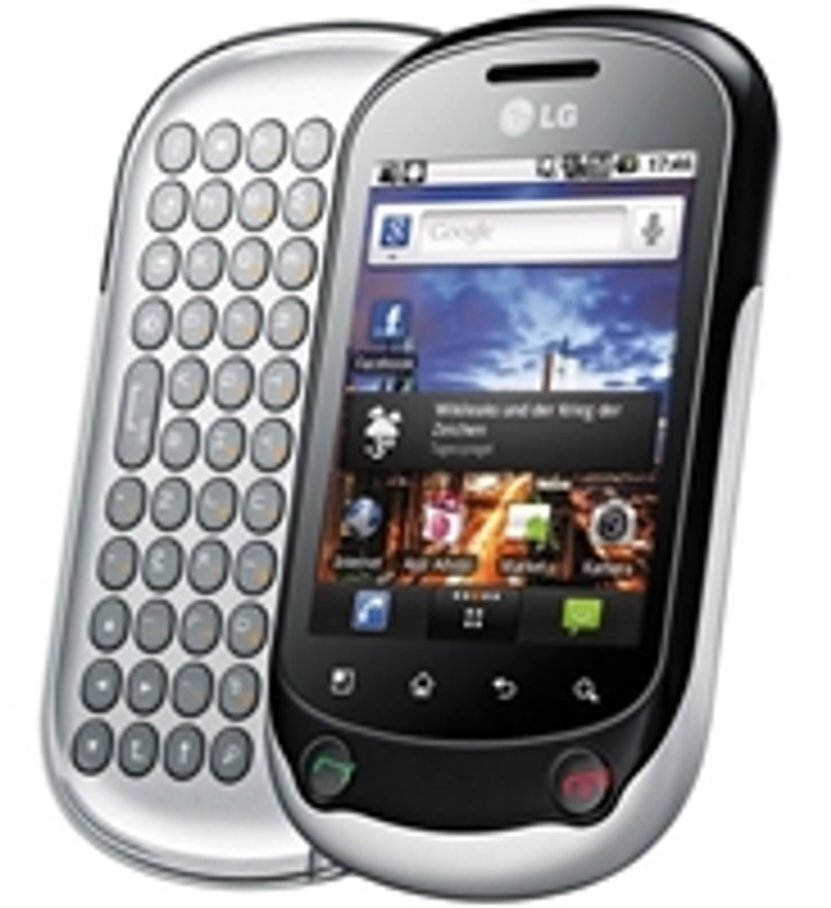 buy LG OPTIMUS CHAT C555 3G WI-FI 3-MEGAPIXEL ANDROID QWERTY KEYBOARD TOUCHSCREEN SMARTPHONE GSM UNLOCKED WHOLESALE CELL PHONES - FACTORY REFURBISHED by - Discontinued