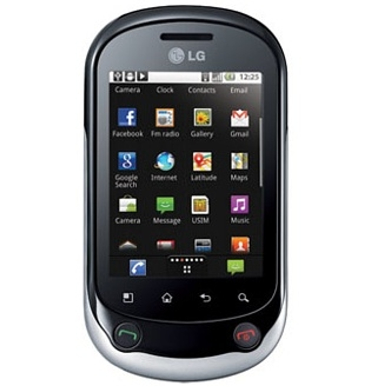 LG OPTIMUS CHAT C555 3G WI-FI 3-MEGAPIXEL ANDROID QWERTY KEYBOARD TOUCHSCREEN SMARTPHONE GSM UNLOCKED WHOLESALE CELL PHONES - FACTORY REFURBISHED
