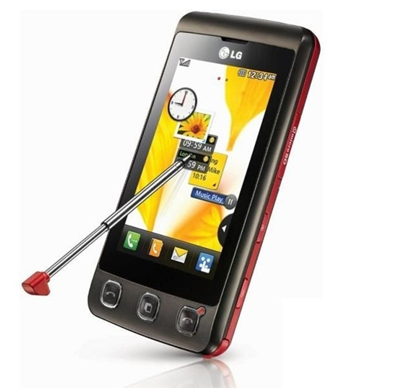 LG KP500 COOKIE TOUCHSCREEN SMARTPHONE - BROWN GSM UNLOCKED CELL PHONE