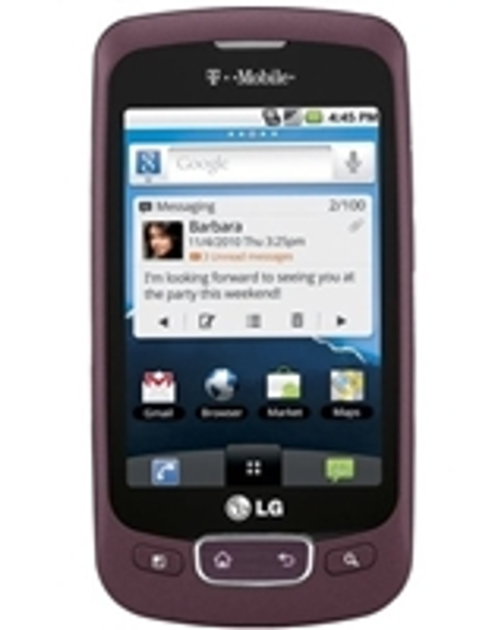 buy LG OPTIMUS-T P509 4G BURGUNDY RED by - Discontinued