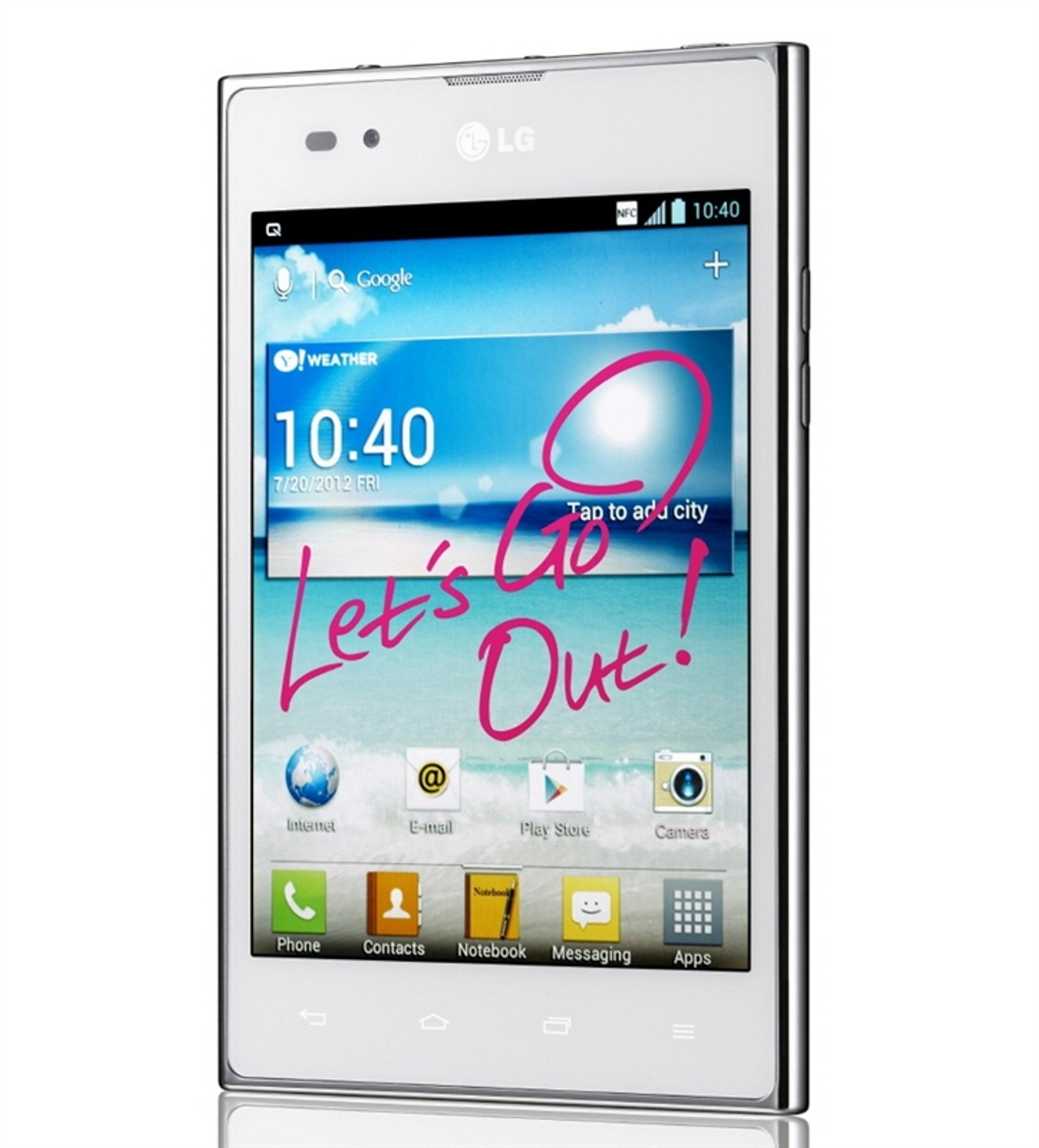 LG OPTIMUS VU P895 WHITE 3G WI-FI 8-MEGAPIXEL NFC QUAD-CORE 1.5Ghz 5" HD TOUCHSCREEN ANDROID 4 GSM UNLOCKED WHOLESALE SMARTPHONE PHABLET