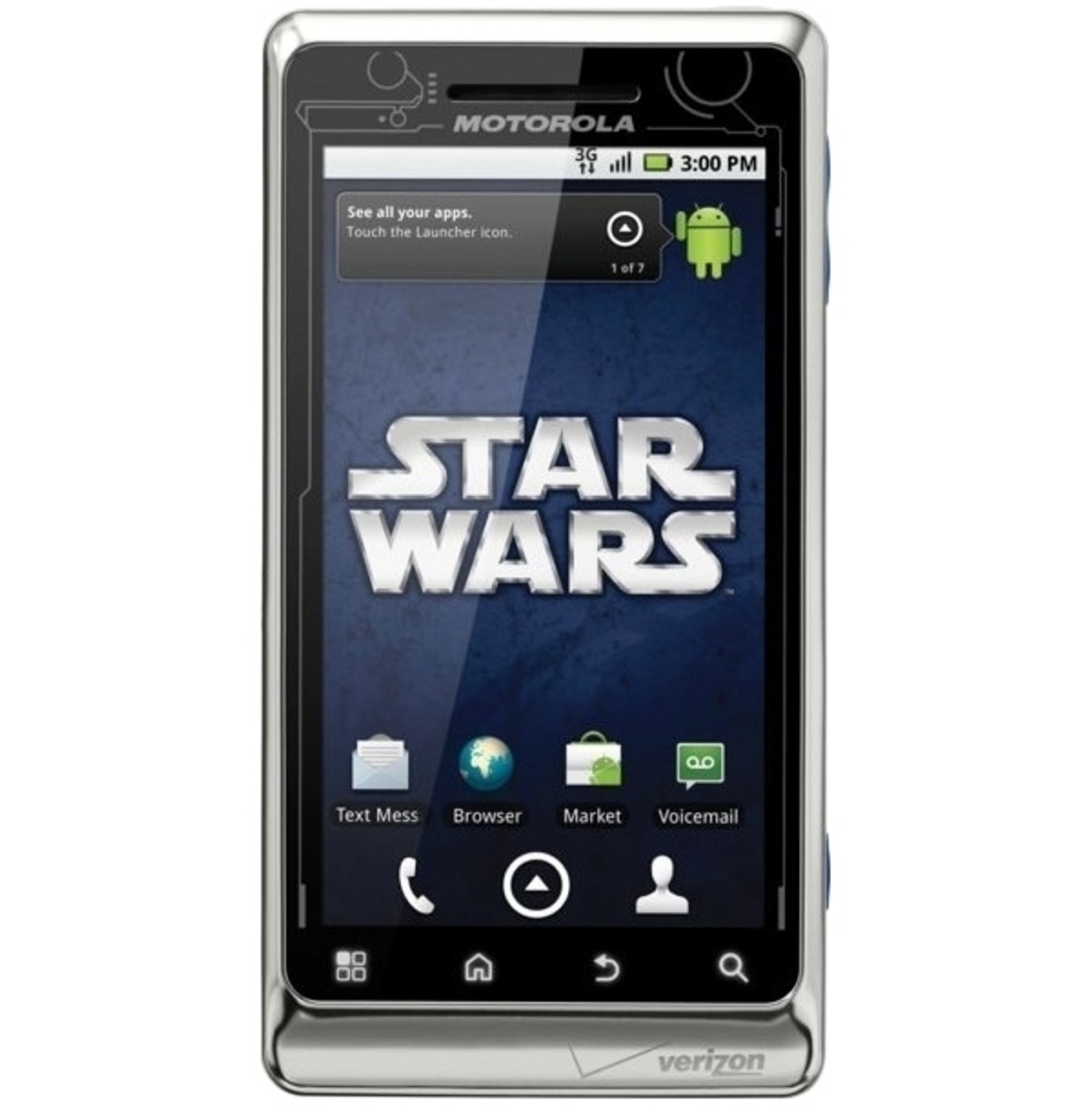 MOTOROLA DROID II A957 R2D2 WHITE 3G WI-FI 5-MP HD 1GHz 3.7" TOUCHSCREEN ANDROID VERIZON PAGE PLUS - CARRIER RETURNS A-STOCK