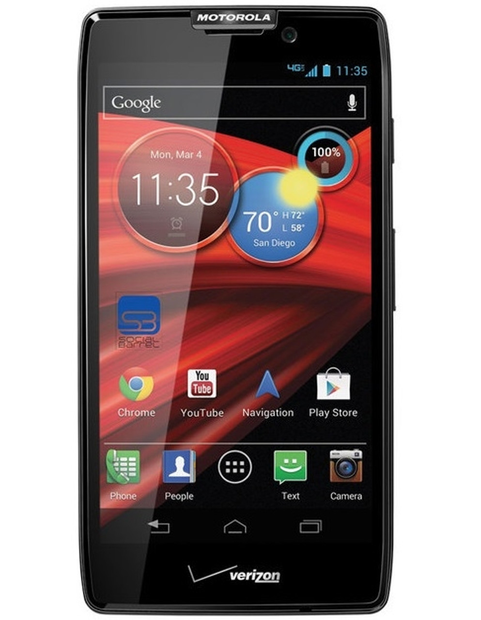MOTOROLA DROID RAZR HD XT926 BLACK 4G LTE VERIZON / PAGEPLUS