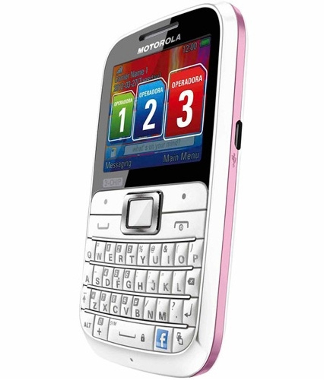 BRAND NEW MOTOROLA EX117 WHITE / PINK