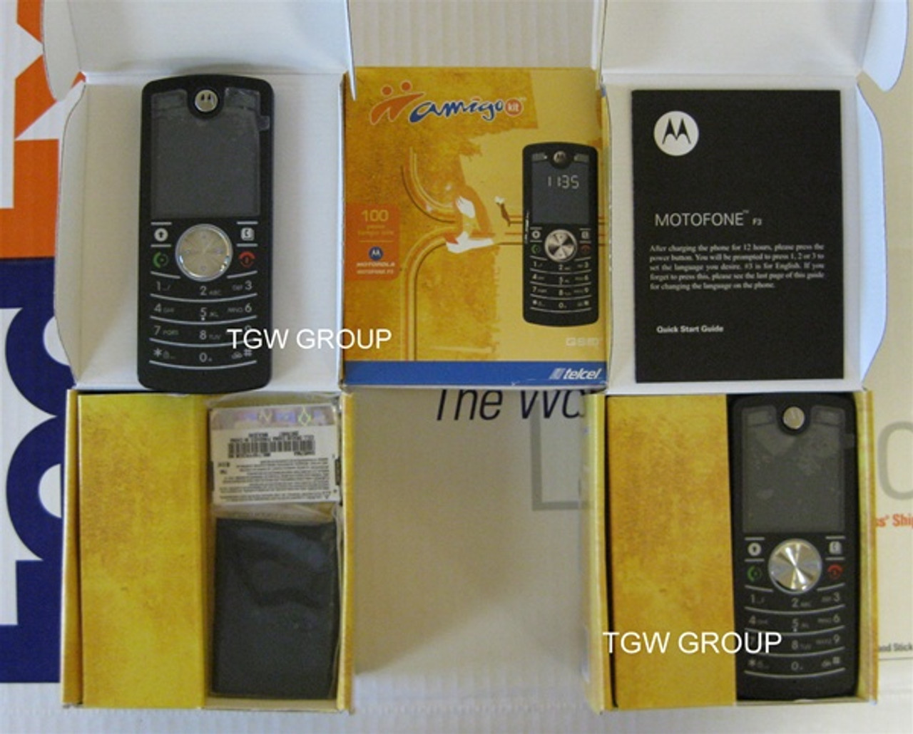 MOTOROLA F3 850/1900 BLACK GSM UNLOCKED WHOLESALE CELL PHONES