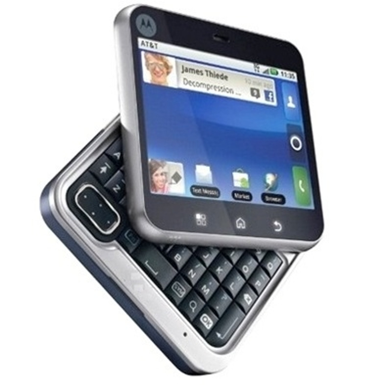 MOTOROLA FLIPOUT MB511 BLUE 3G WI-FI TOUCHSCREEN QWERY KEYBOARD GOOGLE ANDROID GSM UNLOCKED WHOLESALE CELL PHONES
