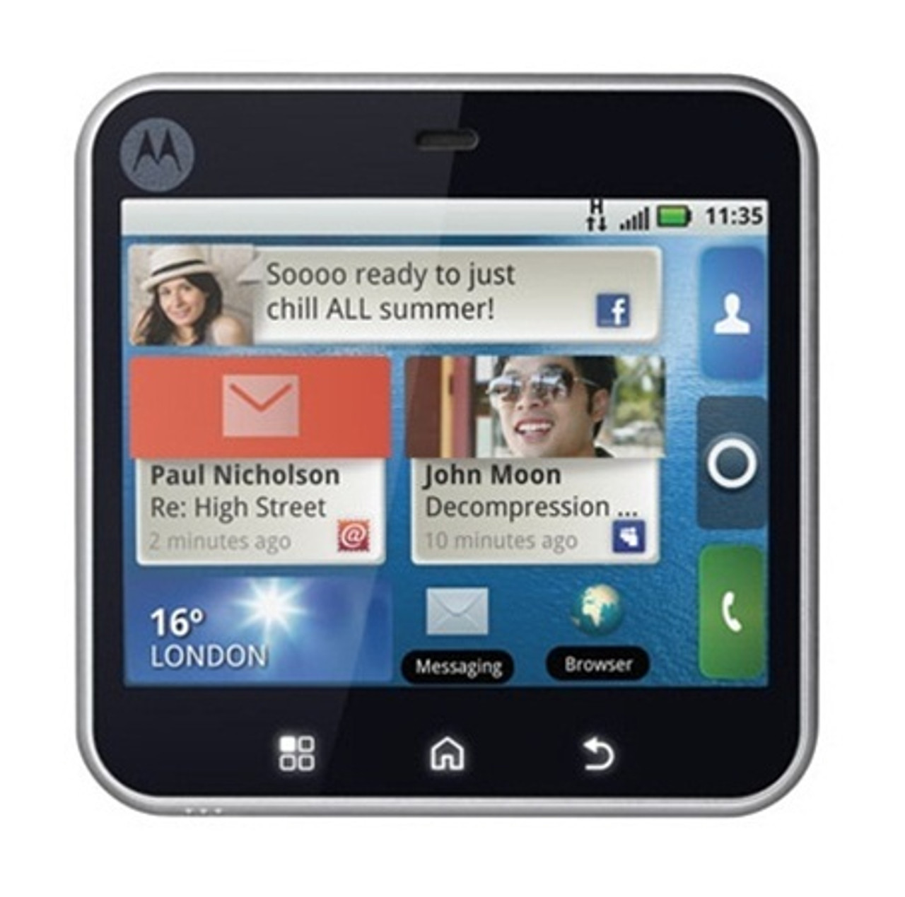 MOTOROLA FLIPOUT MB511 WHITE 3G WI-FI TOUCHSCREEN QWERY KEYBOARD GOOGLE ANDROID GSM UNLOCKED WHOLESALE CELL PHONES