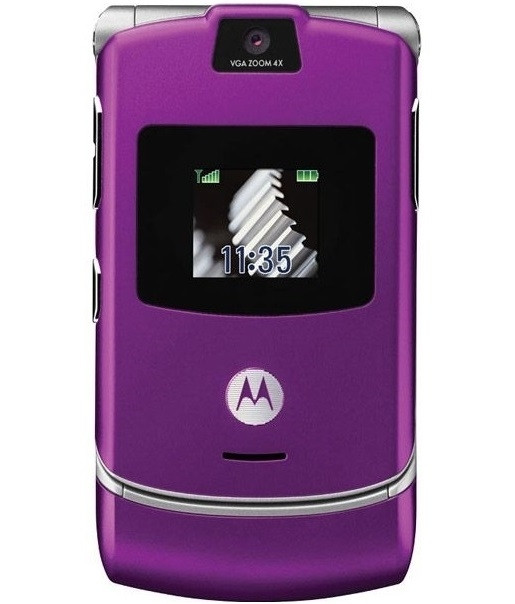 Wholesale Motorola Razr V3 Purple GSM Unlocked Cell Phones Factory