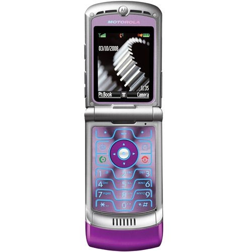 Wholesale Motorola Razr V3 Purple GSM Unlocked Cell Phones Factory