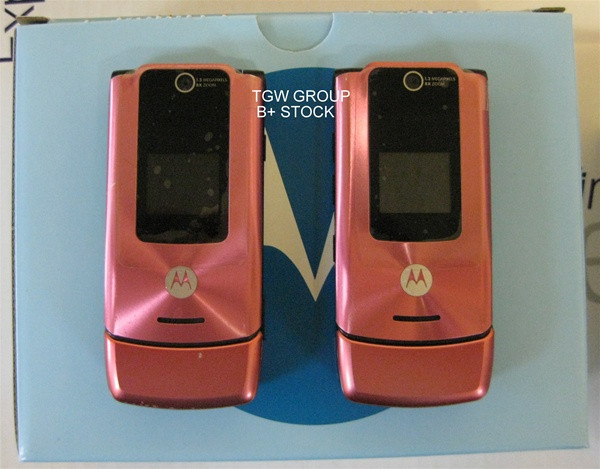 MOTOROLA W490 (SAME AS W510) BULBBLE GUM PINK T-MOBILE WHOLESALE CELL PHONES - CARRIER RETURNS B+ STOCK