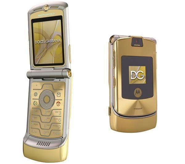 MOTOROLA V3i GOLD D&G UNLOCKED QUAD-BAND FACTORY RB - WHOLESALE