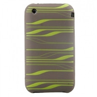 buy NAZTECH GRAY/LIME LASER SILICON COVER FOR IPHONE 3G & 3GS WHOLESALE RETAIL PACKAGE by - Discontinued