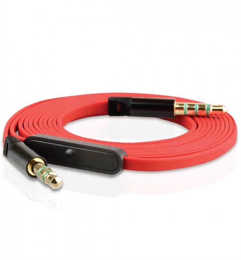 BRAND NEW NOISEHUSH AS15 GOLD-PLATED 3.5MM AUXILIARY CABLE WITH MICROPHONE