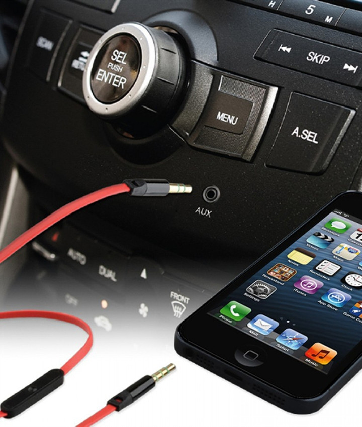 BRAND NEW NOISEHUSH AS15 GOLD-PLATED 3.5MM AUXILIARY CABLE WITH MICROPHONE