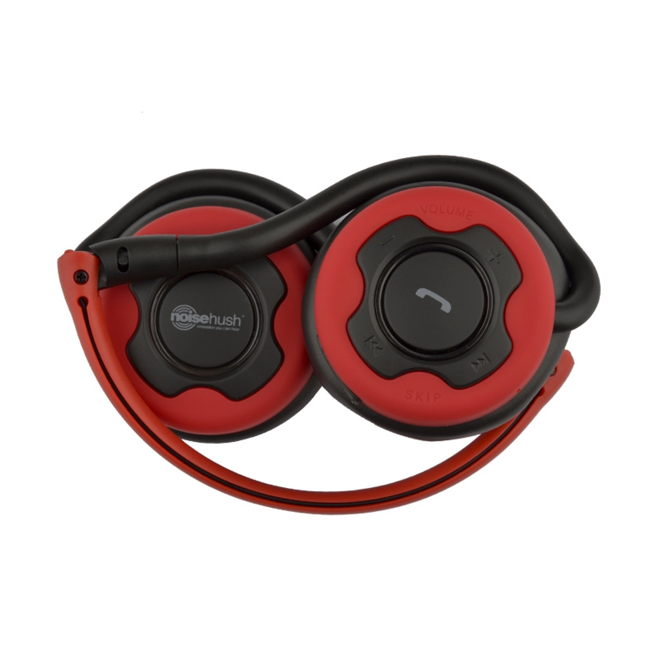 BRAND NEW NOISEHUSH NS400 BLACK / RED STEREO BLUETOOTH HEADSET