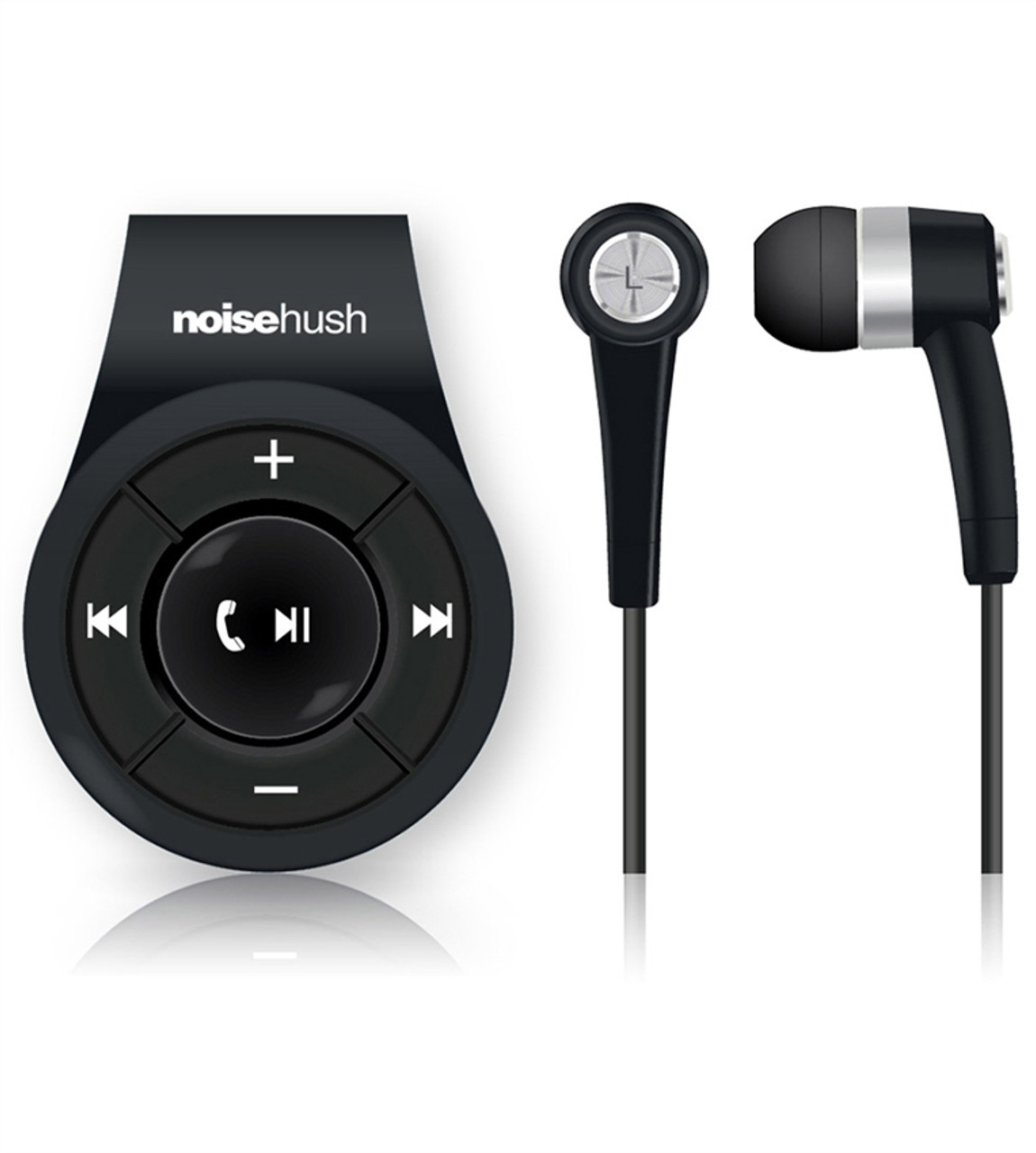 BRAND NEW NOISEHUSH NS560 BLACK CLIP-ON BLUETOOTH STEREO HEADSET