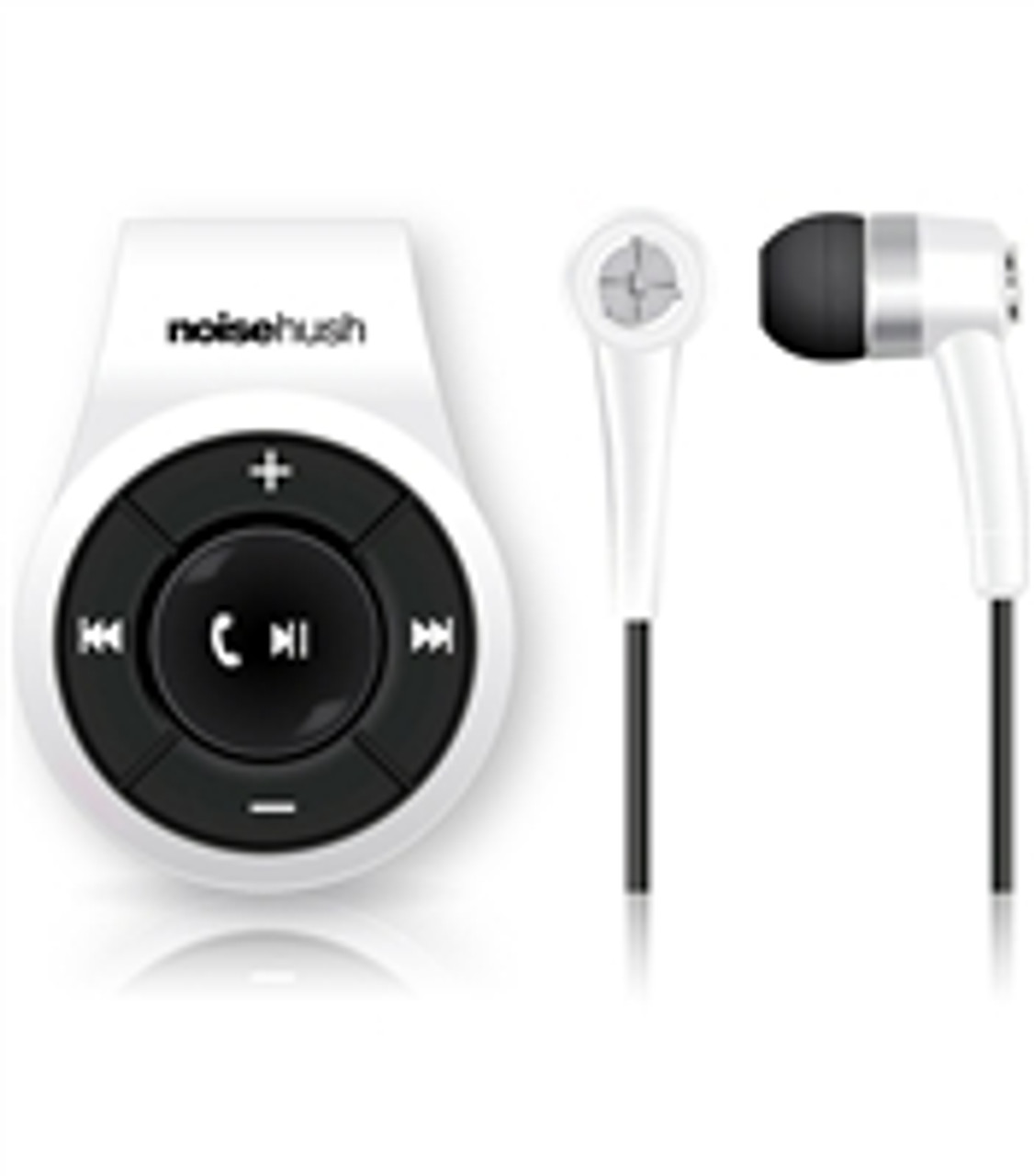 buy BRAND NEW NOISEHUSH NS560 WHITE CLIP-ON BLUETOOTH STEREO HEADSET by - Discontinued