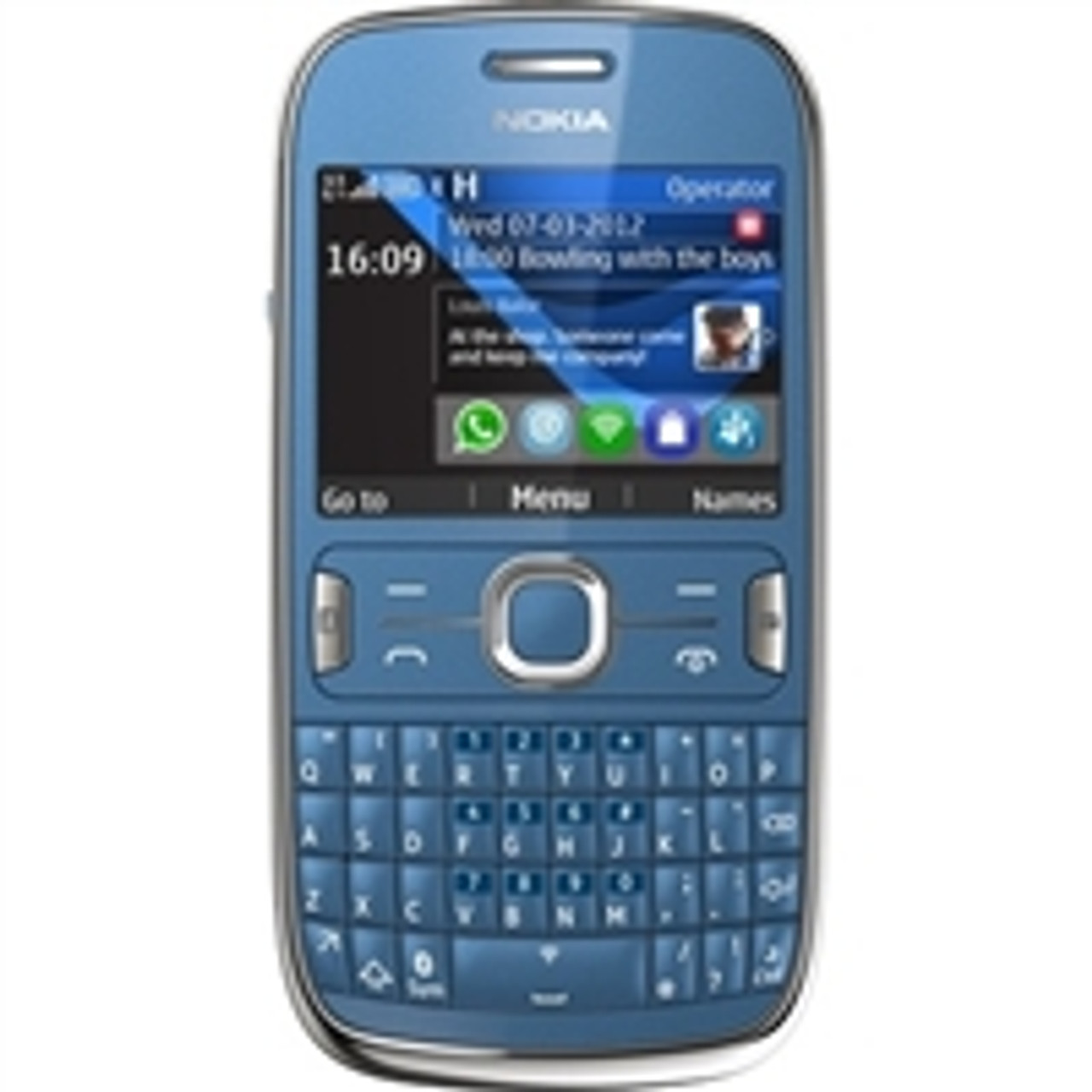 buy NOKIA ASHA 302 BLUE 3G WIFI 1GHZ QWERTY KEYBOARD MP3 SOCIAL NETWORKING GSM UNLOCKED WHOLESALE CELL PHONES by - Discontinued