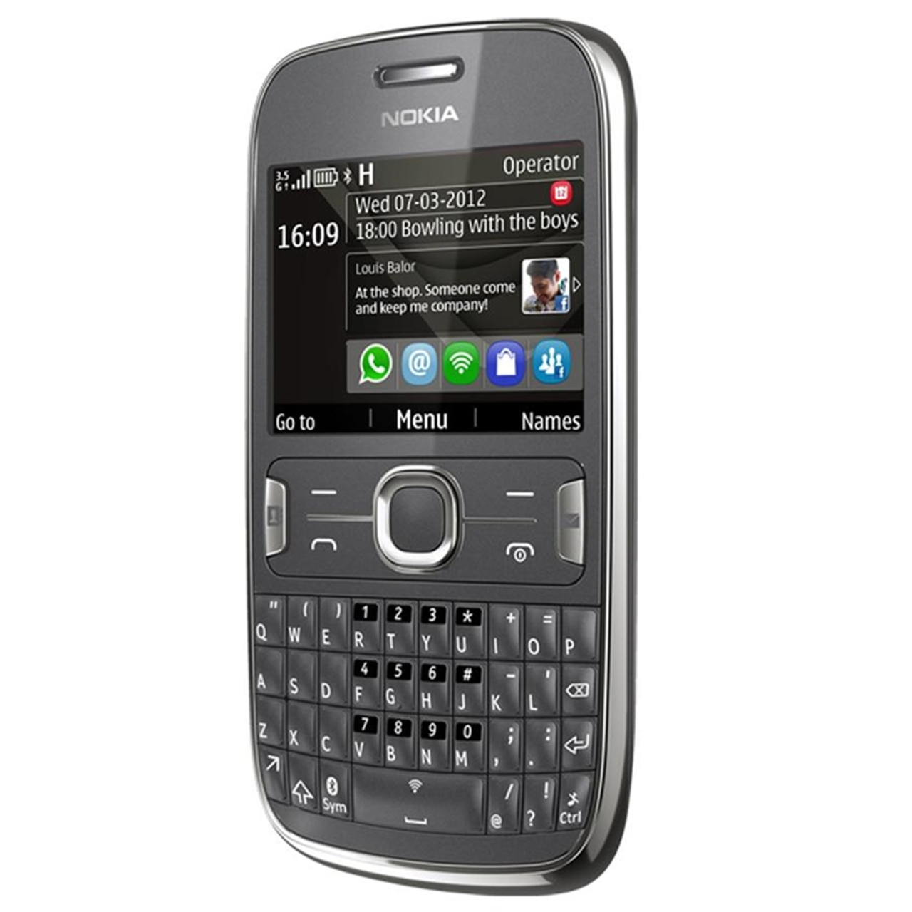 NOKIA ASHA 302 GREY 3G WIFI 1GHZ QWERTY KEYBOARD MP3 SOCIAL NETWORKING GSM UNLOCKED WHOLESALE CELL PHONES