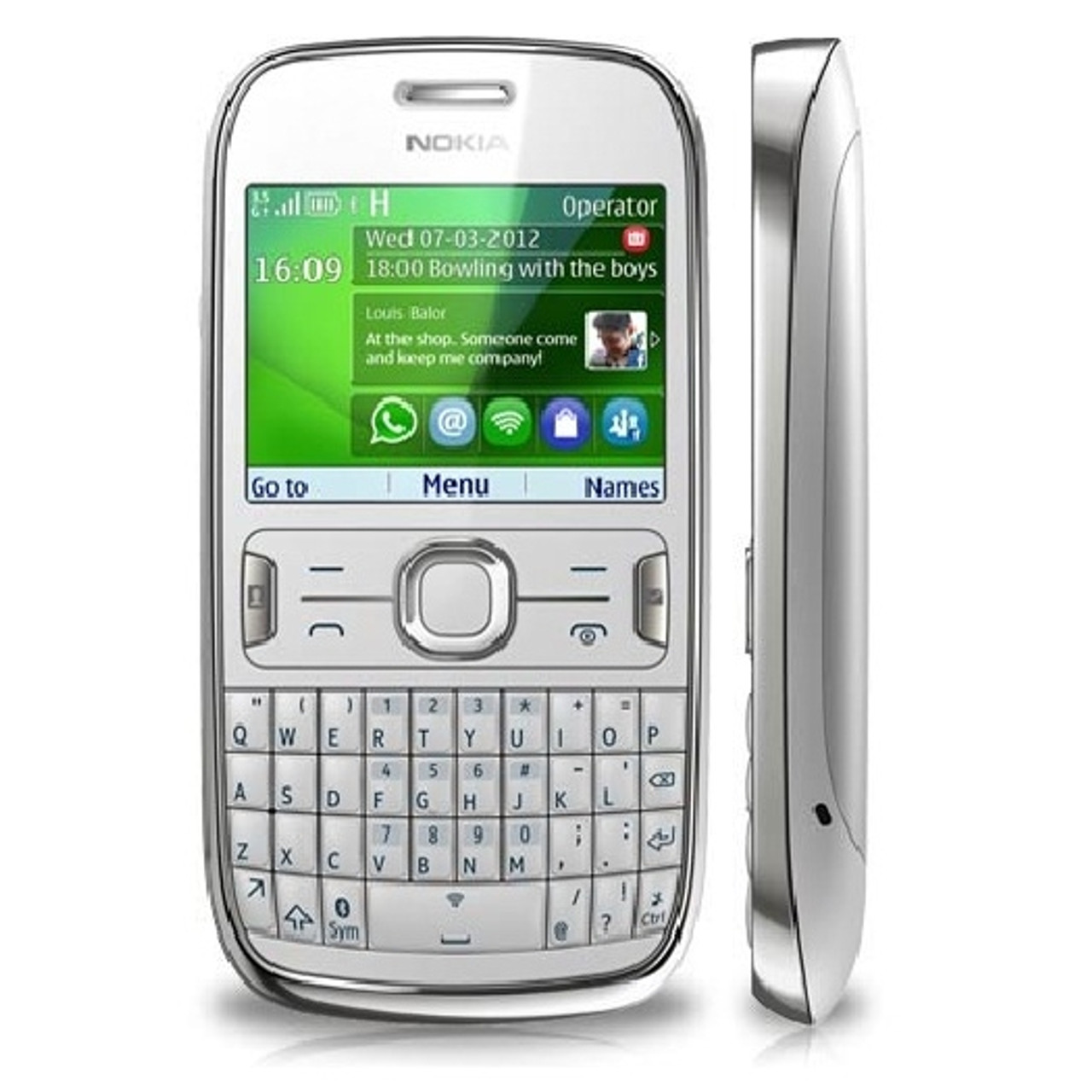 NOKIA ASHA 302 WHITE 3G WIFI 1GHZ QWERTY KEYBOARD MP3 SOCIAL NETWORKING GSM UNLOCKED WHOLESALE CELL PHONES