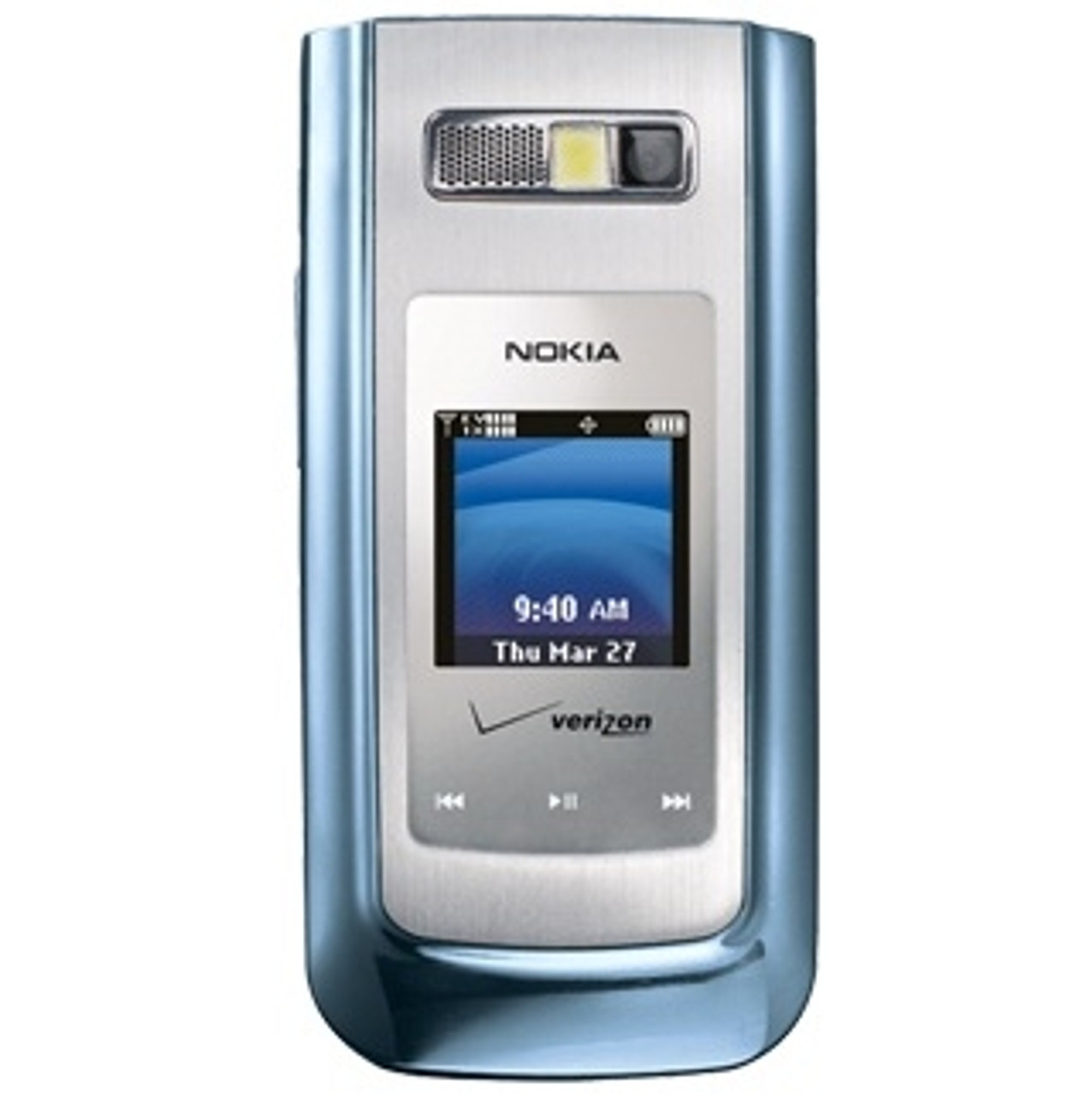NOKIA 6205 FLIP PREMIUM BLUE SILVER VERIZON PAGE PLUS WHOLESALE CELL PHONES - FACTORY REFURBISHED