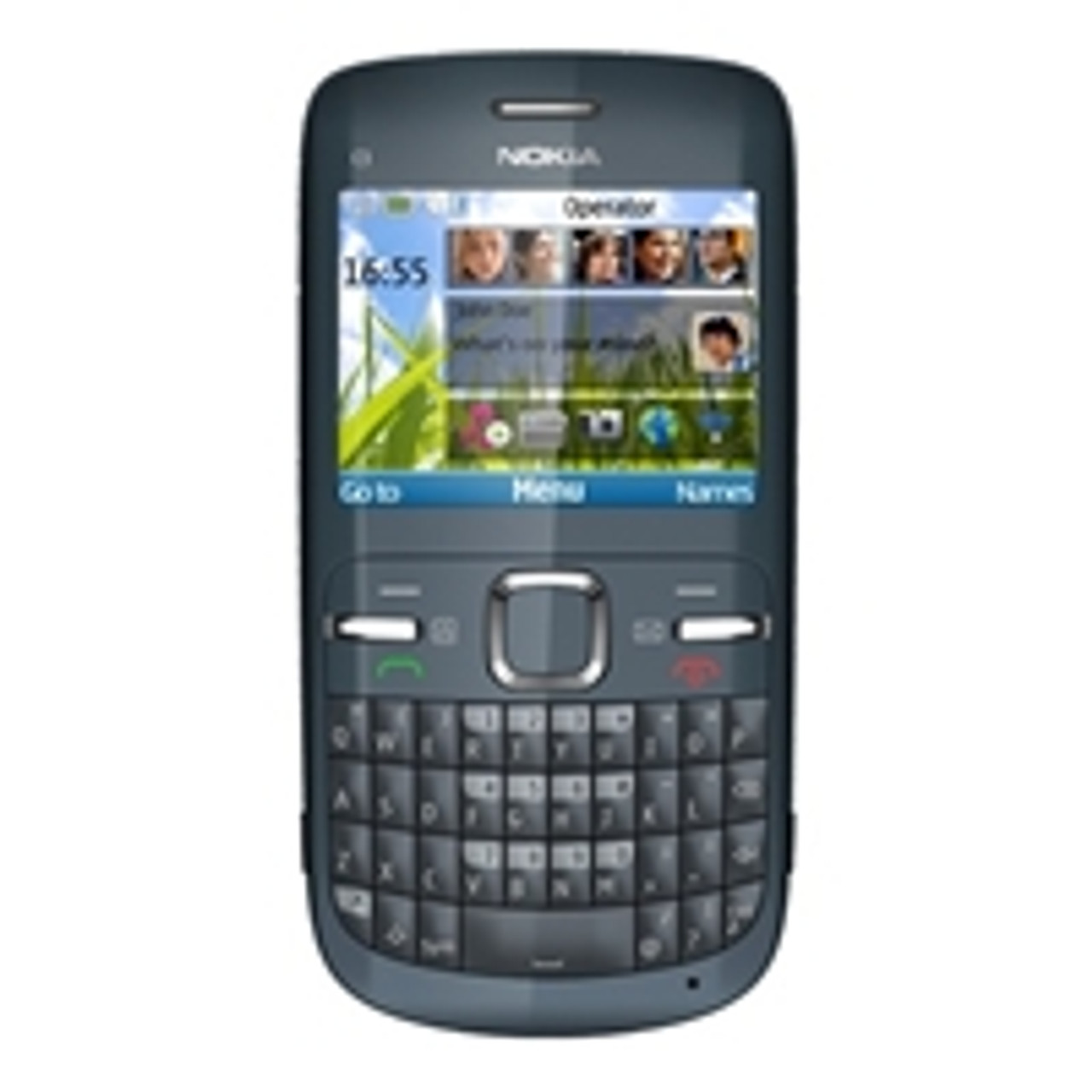 buy NOKIA C3 GREY/BLUE WI-FI QWERTY KEYBOARD GSM UNLOCKED WHOLESALE CELL PHONES by - Discontinued