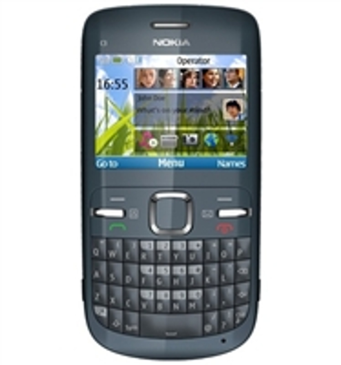 buy NOKIA C3 BLUE WI-FI QWERTY KEYBOARD GSM UNLOCKED WHOLESALE CELL PHONES - FACTORY REFURBISHED by - Discontinued