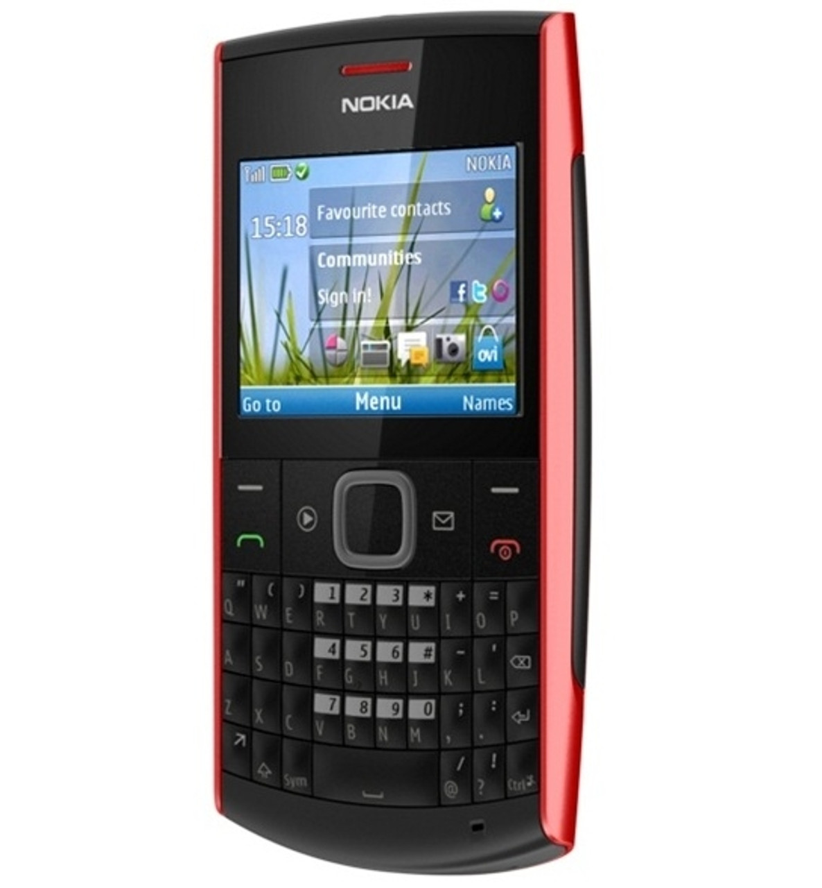 NOKIA X2-01 RED QWERTY KEYBOARD MP3 SOCIAL NETWORKING GSM UNLOCKED WHOLESALE CELL PHONES