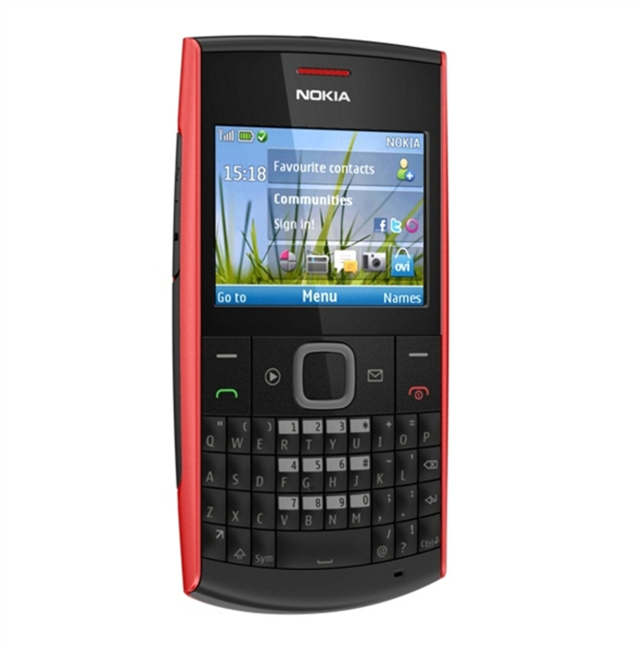 NOKIA X2-01 RED QWERTY KEYBOARD MP3 SOCIAL NETWORKING GSM UNLOCKED WHOLESALE CELL PHONES