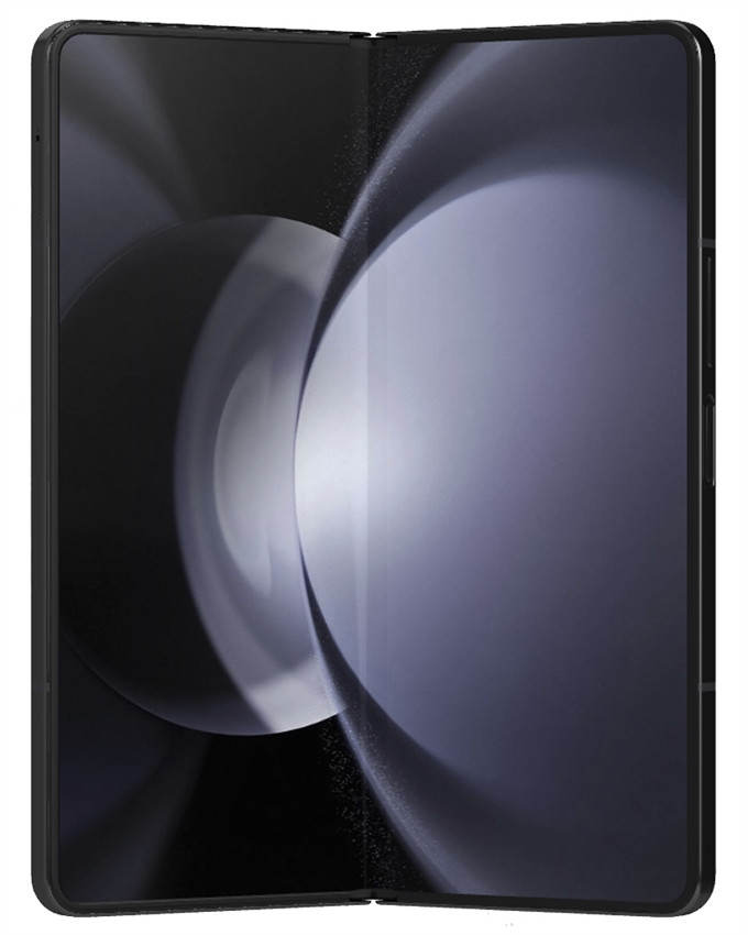 Wholesale Samsung Galaxy Z Fold5 F946U phantom black 512GB 5G unlocked A stock bulk smartphone front view