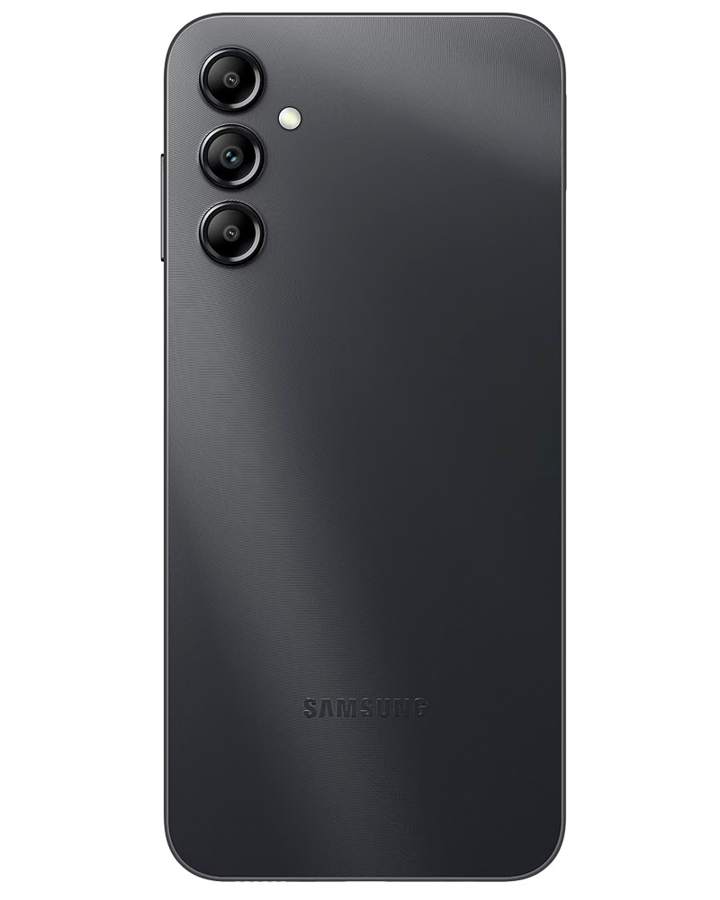 Wholesale Samsung Galaxy A14 black 64GB 5G unlocked, A+ stock — bulk smartphone lot back view