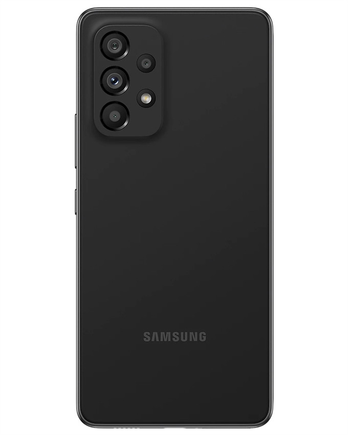 Wholesale Samsung Galaxy A53 A536U black 128GB 5G unlocked B stock bulk smartphone back view