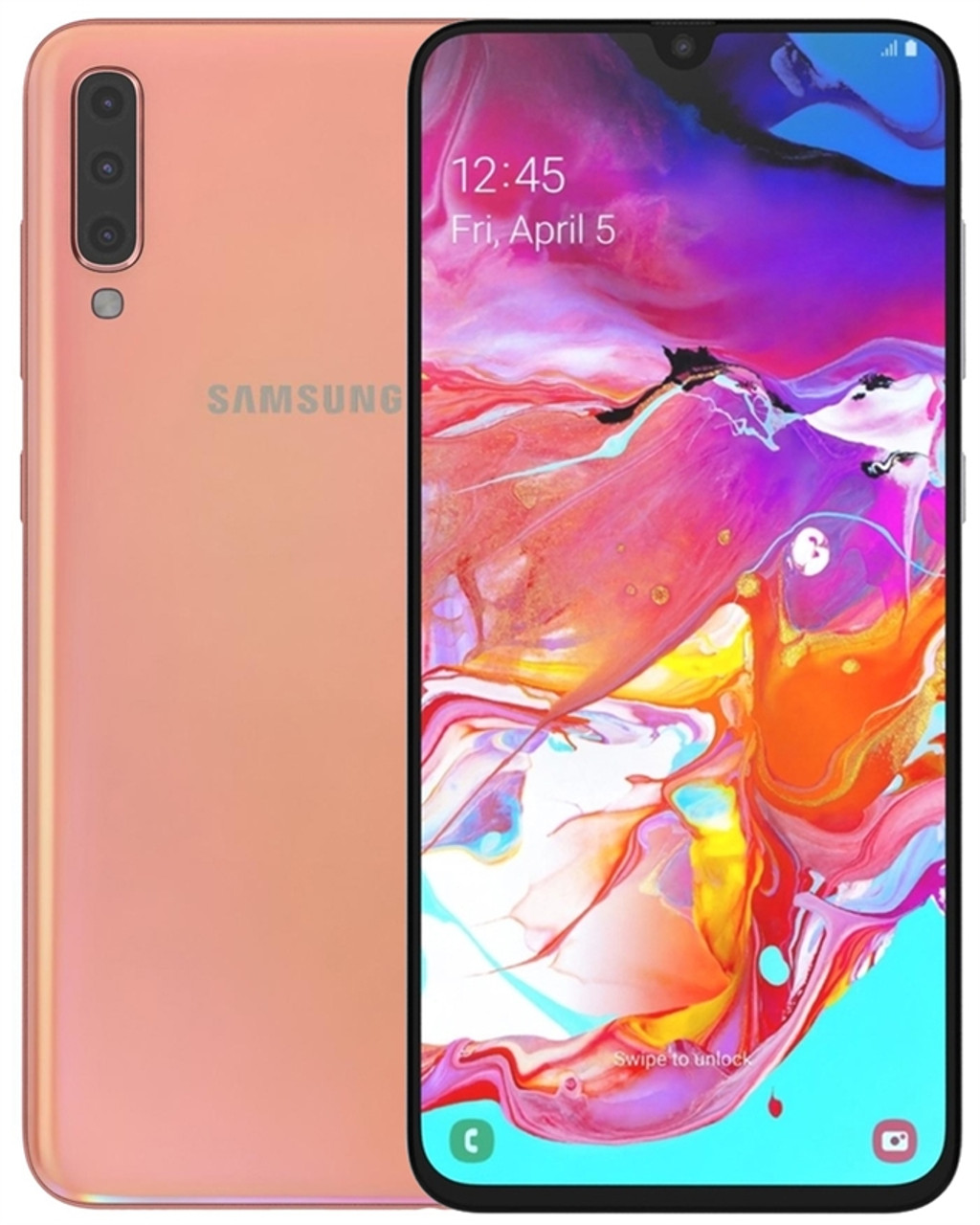 SAMSUNG GALAXY A70 CORAL 128GB 4G LTE GSM UNLOCKED - A-STOCK