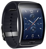 buy SAMSUNG GALAXY GEAR S R750W SMART WATCH W/ CURVED SUPER AMOLED DISPLAY BLACK QX by - Discontinued